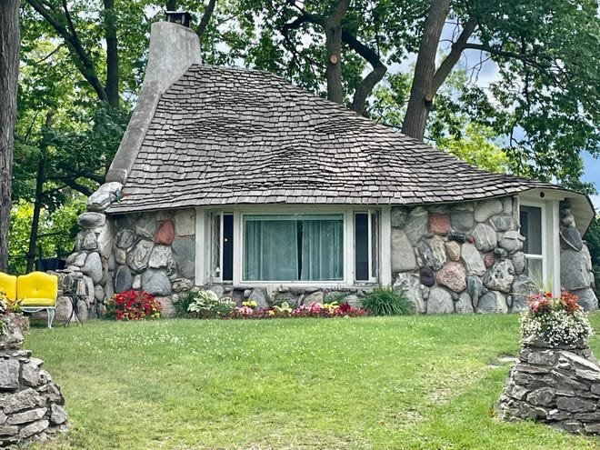 The Mushroom Houses come in all sizes, including the "Half House," the smallest cottage Earl Young built.